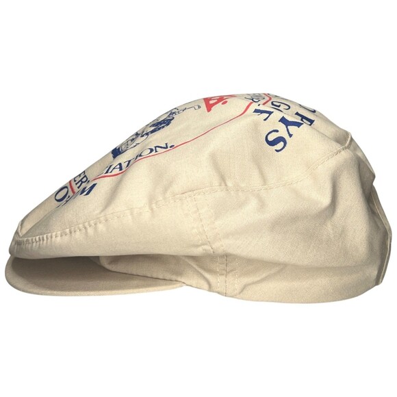 Vtg Golf Novelty Newsboy Hat Small Dad Laid Back Golfers Association Club Course - Picture 6 of 16